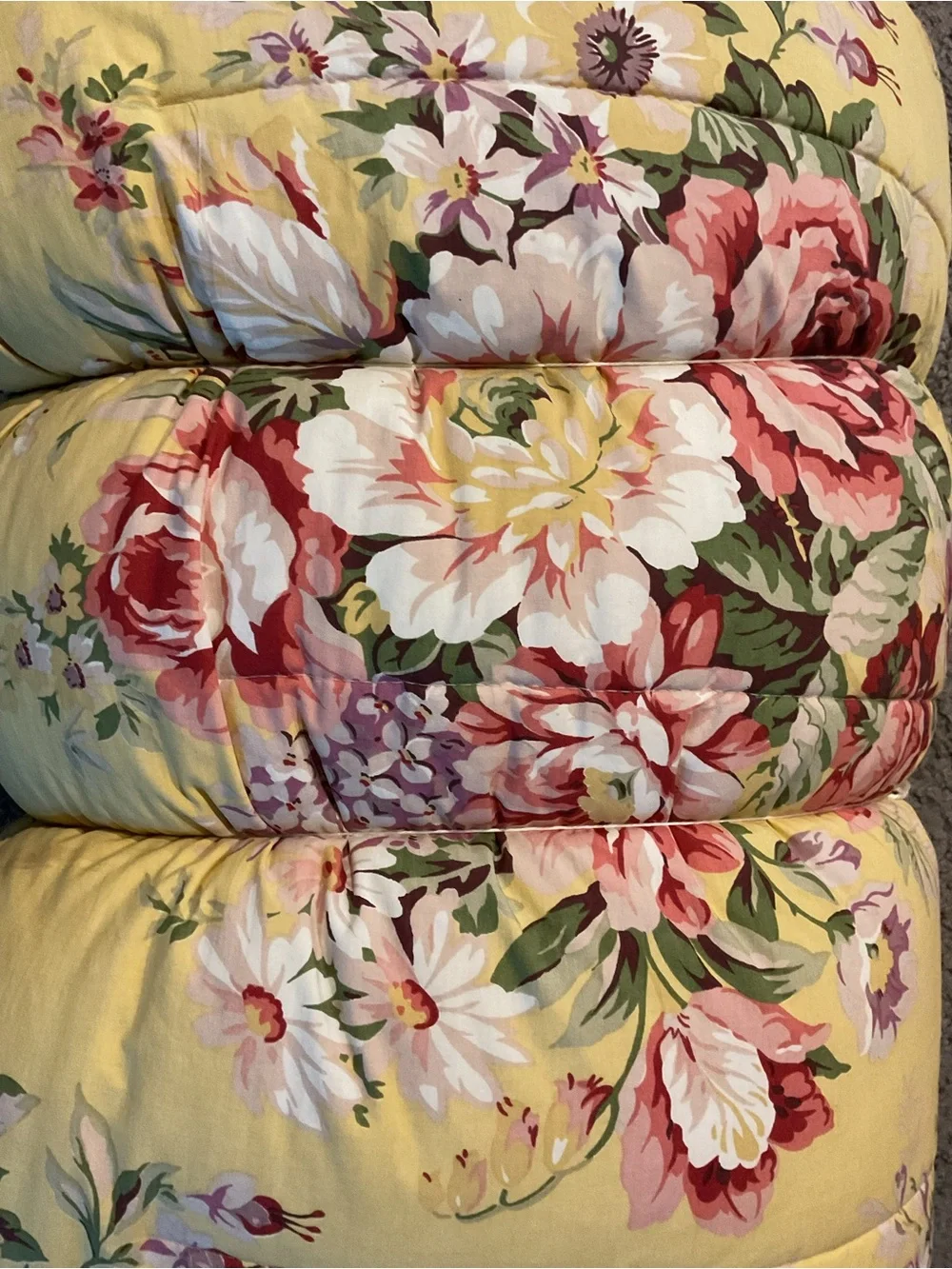 Ralph Lauren Sophie Vintage Yellow Floral Full/Queen Comforter Country Cottage